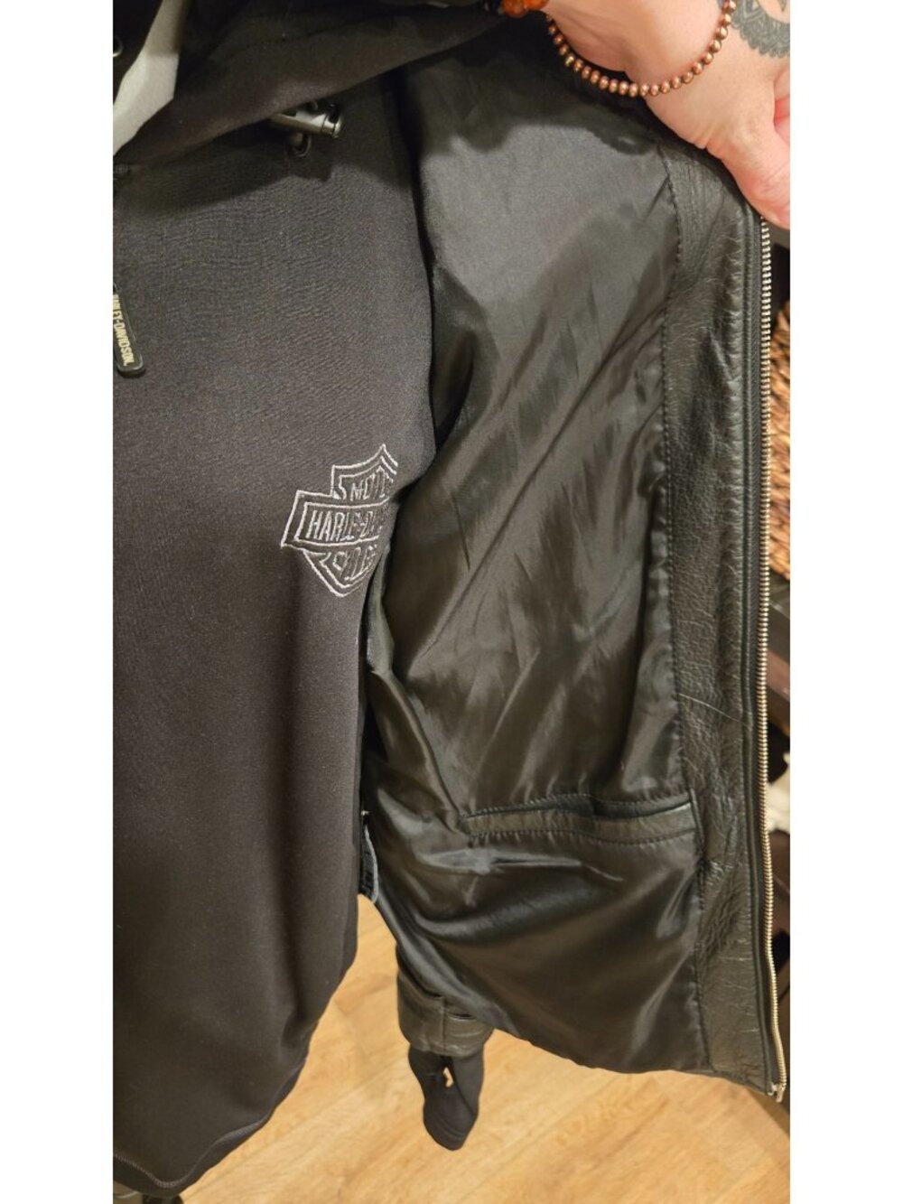 Harley-Davidson Women's Pink Label 3-in-1 Leather Riding Jacket XL - 97189-14VW - Picture 12 of 16
